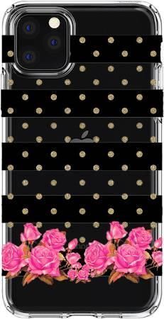 Boho Case Apple IPhone 11 PRO MAX polka i kwiaki