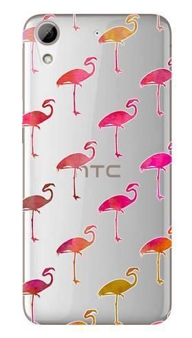 Boho Case HTC Desire 626 różowe flamingi