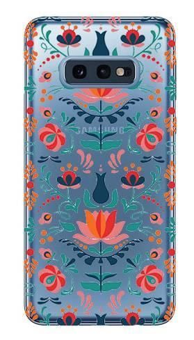 Boho Case Samsung Galaxy S10e kwiaty folk