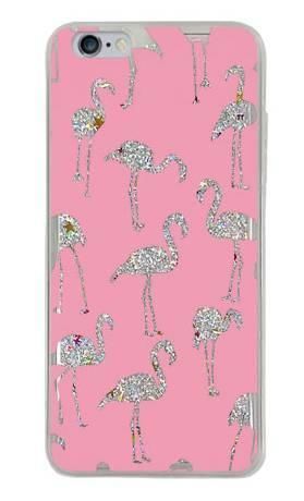 Brokat Case Apple IPhone 6 Plus różowe flamingi