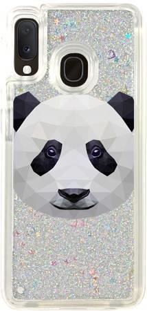 Brokat Case Samsung Galaxy A20e geometryczna panda