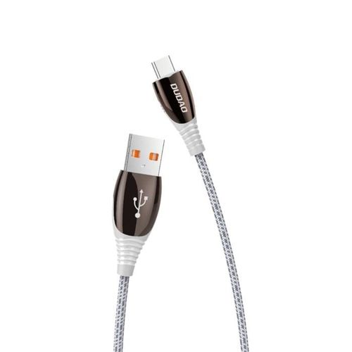 Dudao kabel przewód USB - USB Typ C 1,23m 3A szary (L7Pro grey)