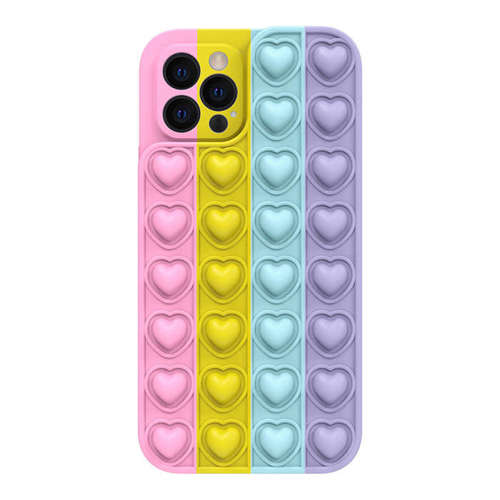 Etui Bąbelkowe Elastyczne Pop It HEART do iPhone 12 / 12 PRO kolor 3