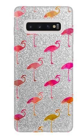 Etui Brokat SHINING flamingi na Samsung Galaxy S10 Plus
