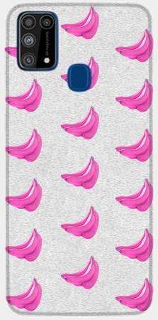 Etui Brokat SHINING różowe banany na Samsung Galaxy M31s