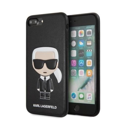 Etui Karl Lagerfeld KLHCI8LIKPUBK iPhone 7/8 Plus hardcase czarny/black Iconic Karl Embossed