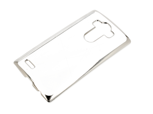Etui Premium clear LG G4 srebrne