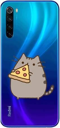 Etui ROAR JELLY koteł z pizzą na Xiaomi Redmi NOTE 8