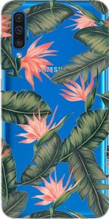 Etui ROAR JELLY liście z kwiatami na Samsung Galaxy A50 / A50s / A30s
