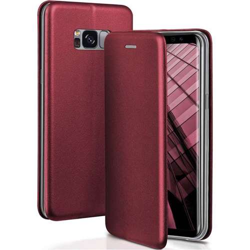 Etui Samsung Galaxy A40 portfel z klapką skóra ekologiczna Flip Elegance burgundowe