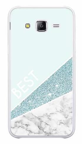 Etui dla przyjaciół friends glitter niebieski na Samsung Galaxy J5