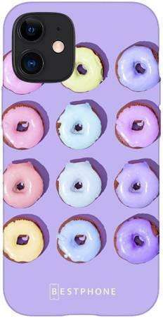 Etui donuty na fioletowym tle na Apple iPhone 12 MINI