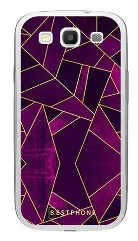 Etui geometria fioletowa na Samsung Galaxy S3