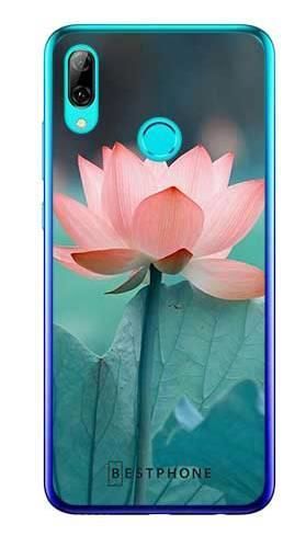 Etui kwiat pudrowy na Huawei P Smart 2019