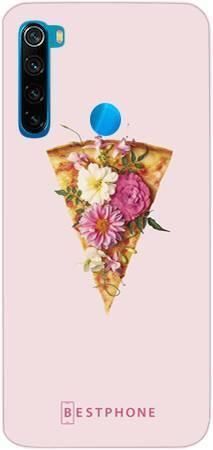 Etui pizza z kwiatami na Xiaomi Redmi Note 8T