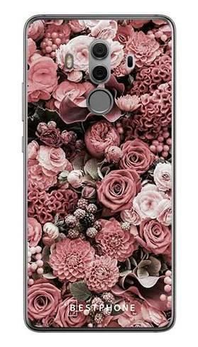 Etui różowa kompozycja kwiatowa na Huawei Mate 10 Pro