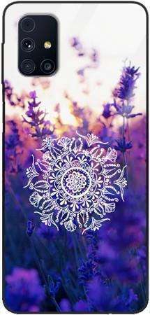 Etui szklane GLASS CASE kwiatowa mandala Samsung Galaxy M31s 