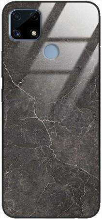 Etui szklane GLASS CASE marmur granit szary Realme C25 
