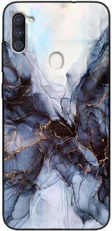 Etui szklane GLASS CASE marmur mgiełka Samsung Galaxy A11 / Galaxy M11 
