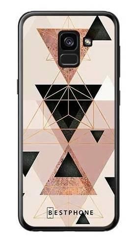 Etui trójkąty pudrowe na Samsung Galaxy A7 2018