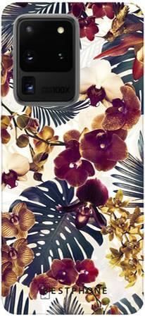 Etui tropikalne kwiaty na Samsung Galaxy S20 Ultra