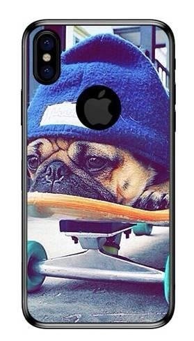 Foto Case Apple Iphone X bulldog na deskorolce