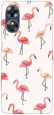 Foto Case Oppo A17 różowe flamingi