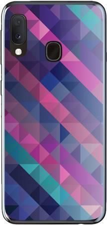 Foto Case Samsung Galaxy A20e fioletowa geometria