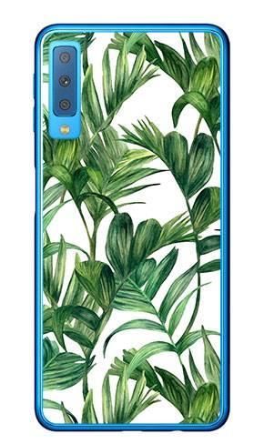 Foto Case Samsung Galaxy A7 2018 liście tropikalne