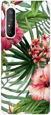 Foto Case Sony Xperia 1 II kwiaty tropikalne