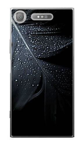 Foto Case Sony Xperia XZ1 czarne pióro