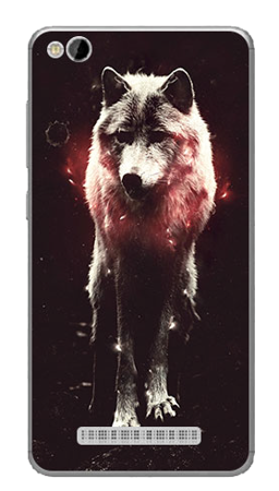 Foto Case Xiaomi Redmi 4A wilk w nocy