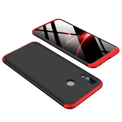 GKK 360 Protection Case etui na całą obudowę przód + tył Huawei Honor Play czarno-czerwony