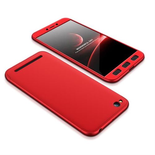 GKK 360 Protection Case etui na całą obudowę przód + tył Xiaomi Redmi 5A czerwony