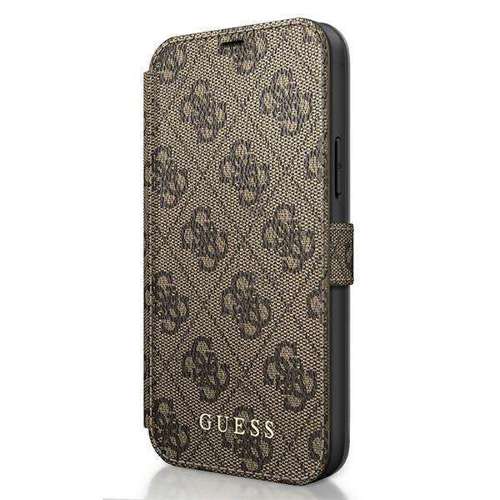 Guess GUFLBKSP12S4GB iPhone 12 mini 5,4" brązowy/brown book 4G Charms Collection