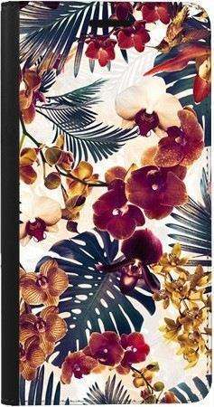 Portfel DUX DUCIS Skin PRO tropikalne kwiaty na OnePlus 9
