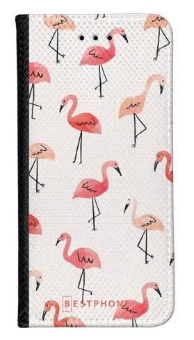 Portfel Wallet Case LG K40 różowe flamingi