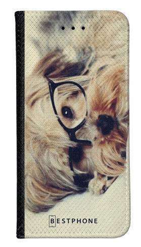 Portfel Wallet Case LG K42 / K52 / K62 pies w okularach