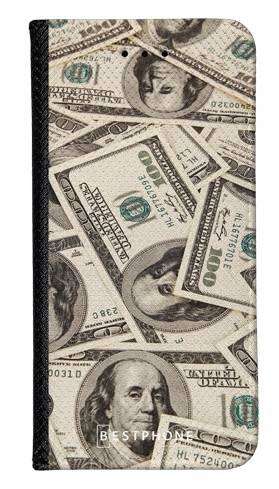 Portfel Wallet Case Oppo A54 5G / A74 5G dollar bills
