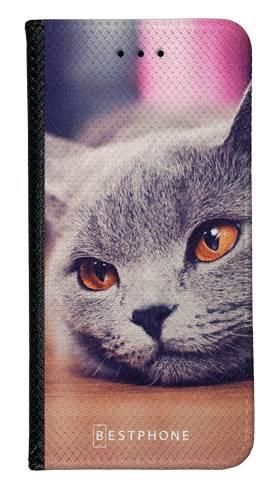 Portfel Wallet Case Samsung Galaxy Note 10 lazy cat