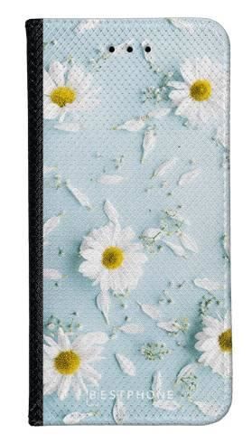 Portfel Wallet Case Samsung Galaxy S10 stokrotki na błękiciw