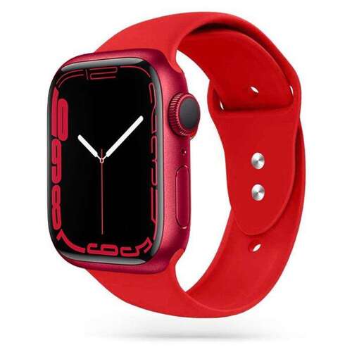 TECH-PROTECT SMOOTH opaska pasek bransoleta BAND APPLE Watch 1/2/3/4/5/6/7/8/9/Ultra 1/2/SE 42/44/45/49mm RED