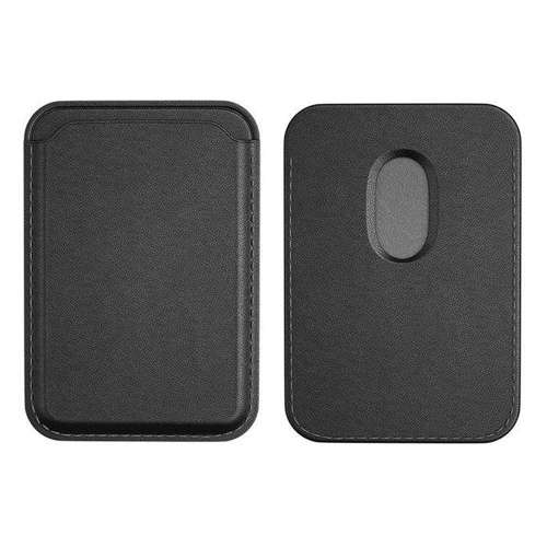 WK Design magnetyczne etui portfel na karty do Iphone 12 (kompatybilne z MagSafe) czarny (WPC-009)