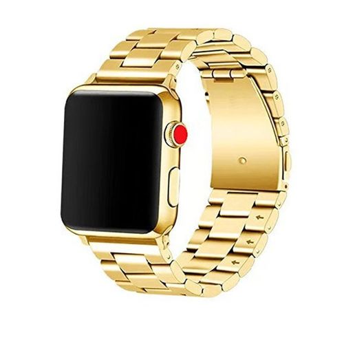 opaska pasek bransoleta STAINLESS STEEL Apple Watch 1/2/3/4/5/6/7/8/9/Ultra 1/2/SE 42/44/45/49mm GOLD