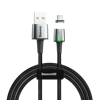 Baseus Zinc magnetyczny kabel USB / USB Typ C 2m 2A czarny (CATXC-B01)