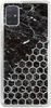 Brokat Case Samsung Galaxy A71 czarne sześciokąty