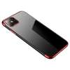 Clear Color case żelowy pokrowiec etui z metaliczną ramką iPhone 12 mini czerwony