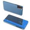 Clear View Case futerał etui z klapką Samsung Galaxy S21 Ultra 5G niebieski