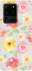 Etui Brokat SHINING kwiatuszki akwarela na Samsung Galaxy S20 Ultra