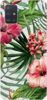 Etui Brokat SHINING kwiaty tropikalne na Samsung Galaxy A71